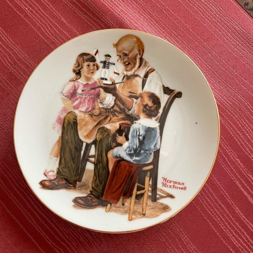 Norman Rockwell limited edition vintage plate